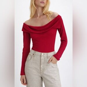 No Boundaries | Scarlet Red | Long Sleeve Bodysuit